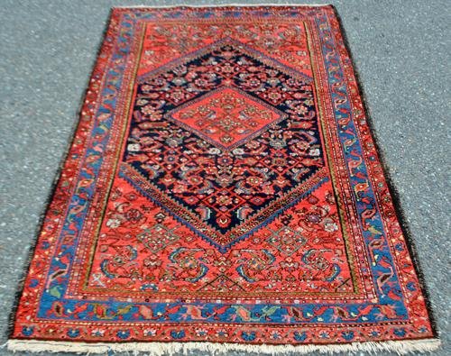 HAND WOVEN ANTIQUE FINE QUALITY PERSIAN MALAYER RUG (1 of 4)