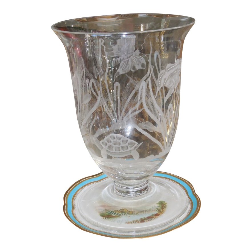 Farah Fawcett Owned Tiffany Crystal Vase Spirit of (1 of 3)