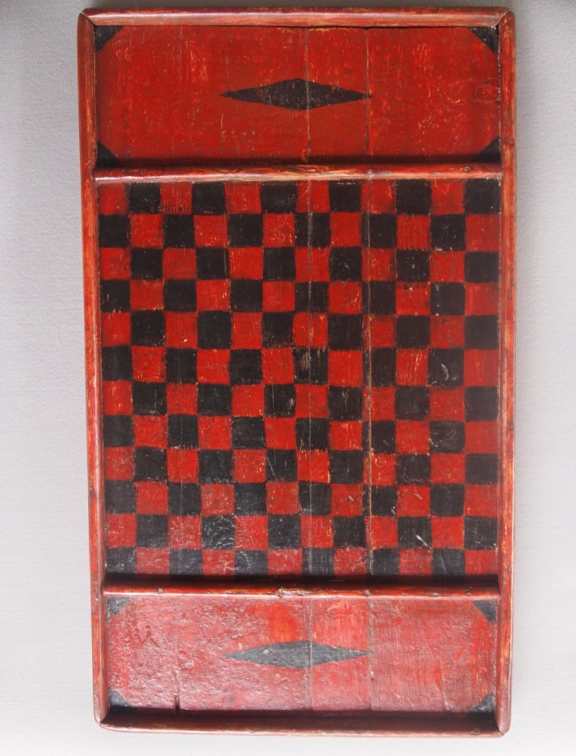 Large, Well-crafted Antique Game Board (1 of 5)