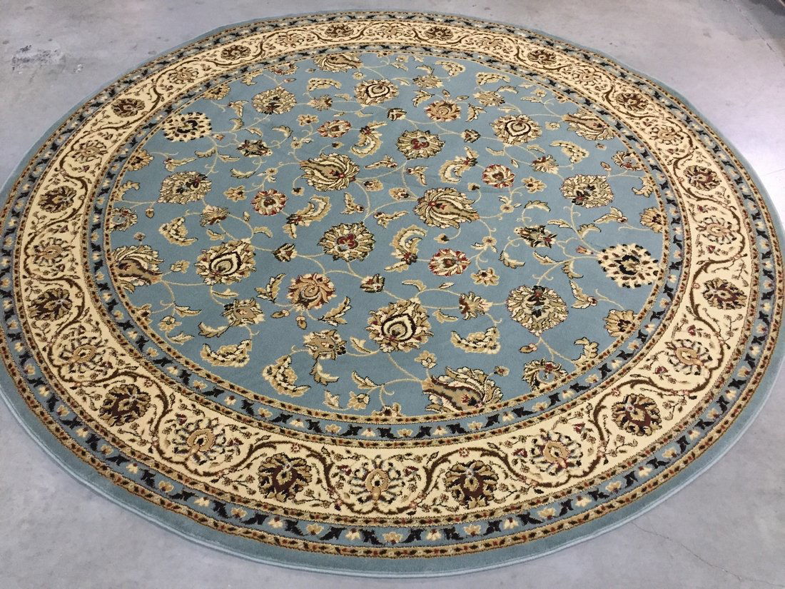 8 FT ROUND CLASSIC MAHAL DESIGN AREA RUG (1 of 3)
