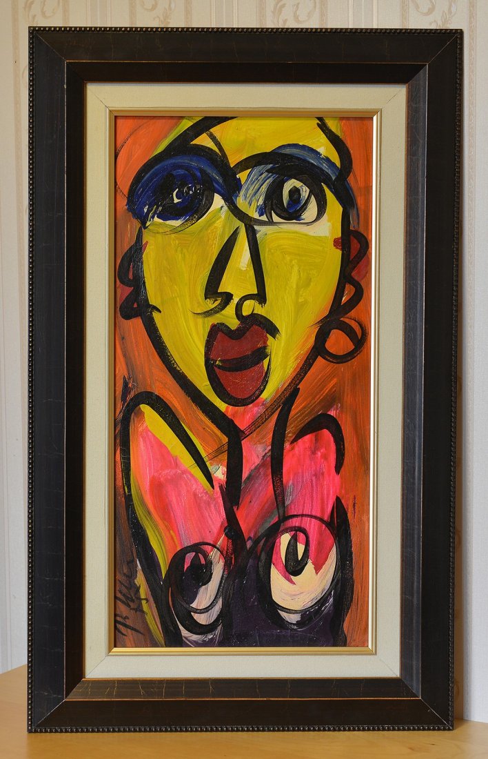 Peter Keil Acrylic On Canvas,Rocal Wetson,1975 (1 of 3)