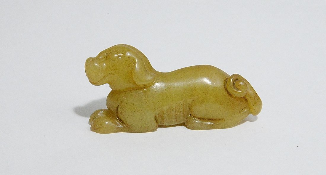 Nice Hand Carved Chinese Antique Jade Table Ornament (1 of 3)