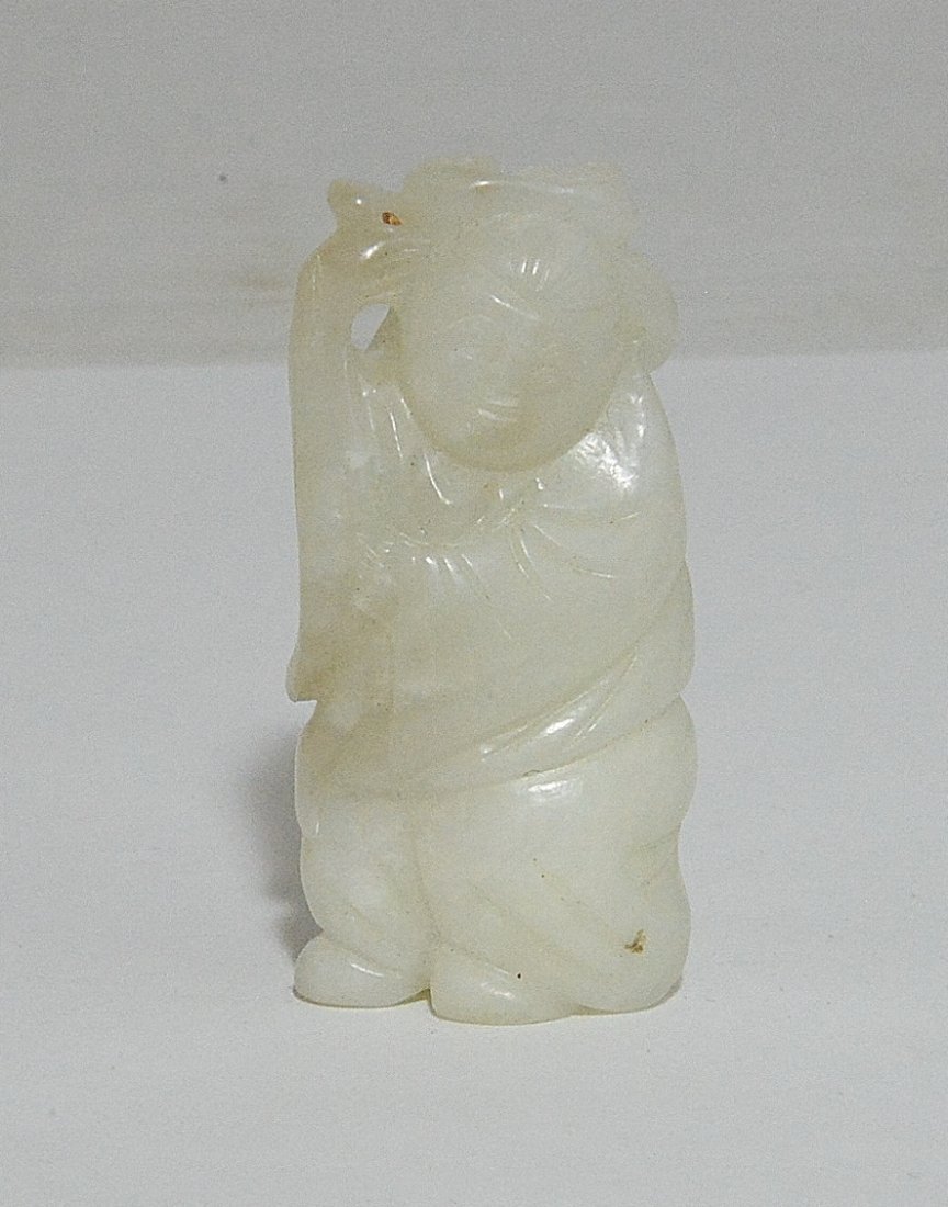 Nice Hand Carved Chinese Antique Jade Table Ornament (1 of 2)