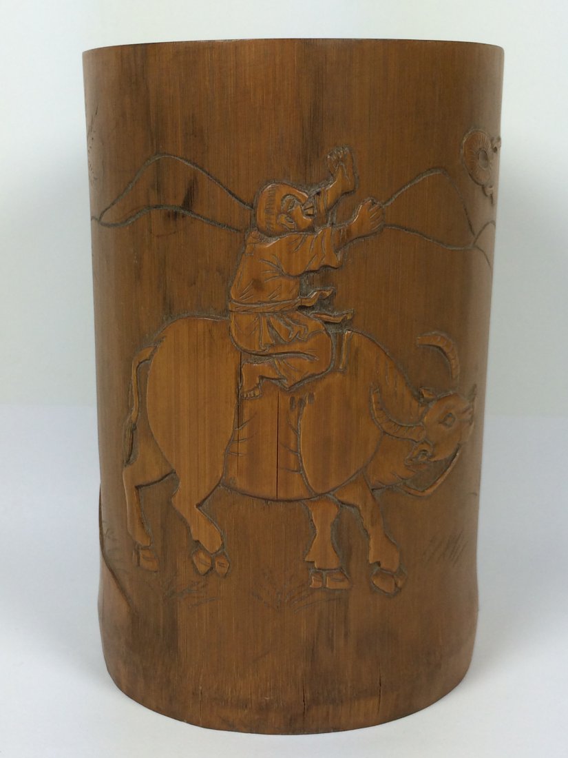 Bamboo Carving Brushpot (1 of 5)