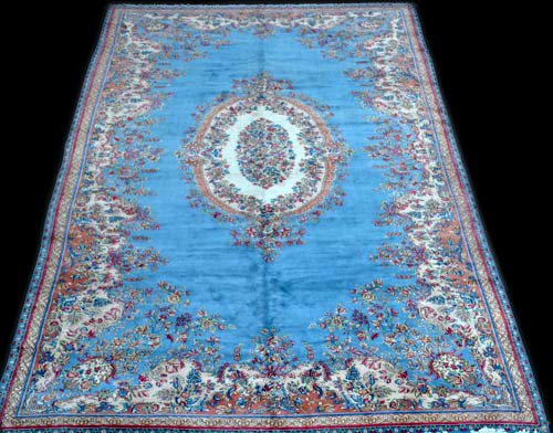 RARE LARGE PARDIS (PALACE) PERSIAN KERMAN RUG (1 of 5)