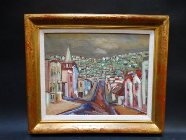 Anders Aldrin: San Francisco 1943 Oil on Board (1 of 8)