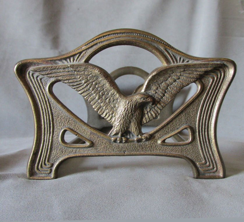 c1920s Patriotic Expanding Bookends with Bald Eagles (1 of 3)
