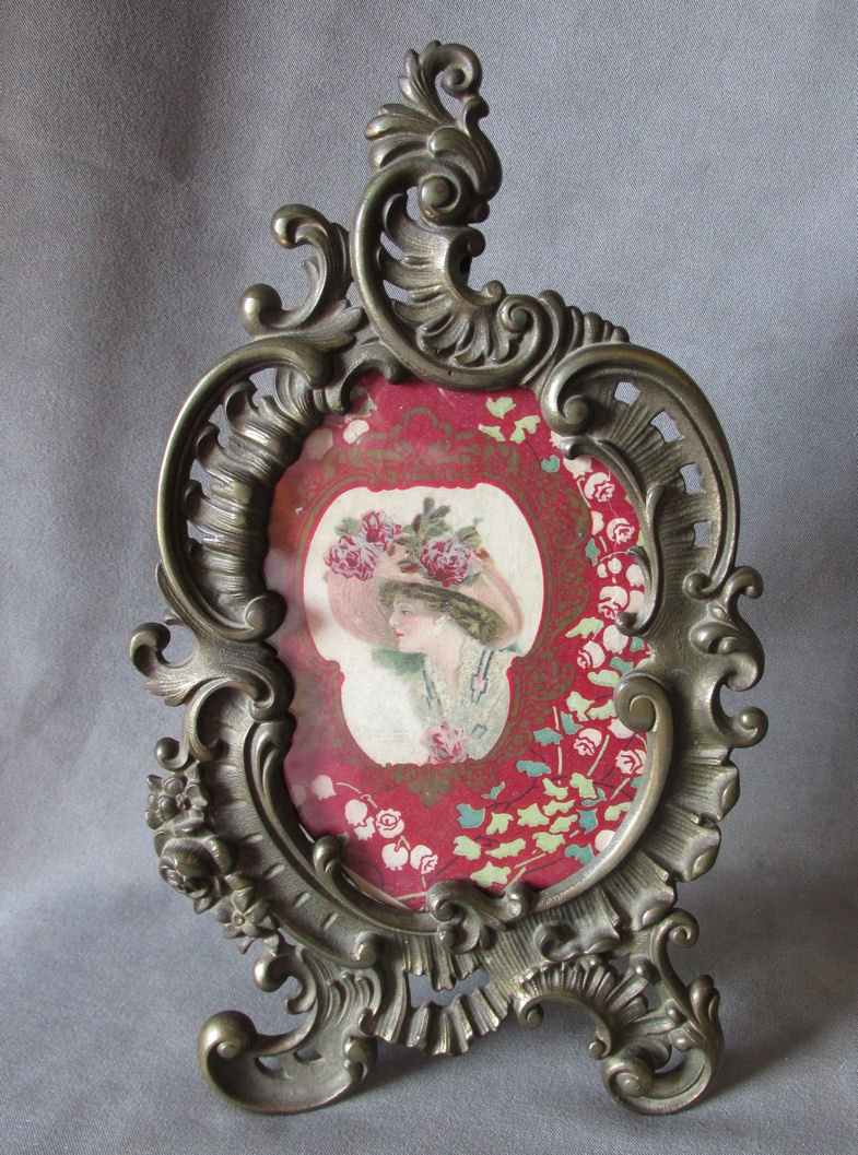 Petite Antique French Rococo Picture Frame, Mirror (1 of 3)