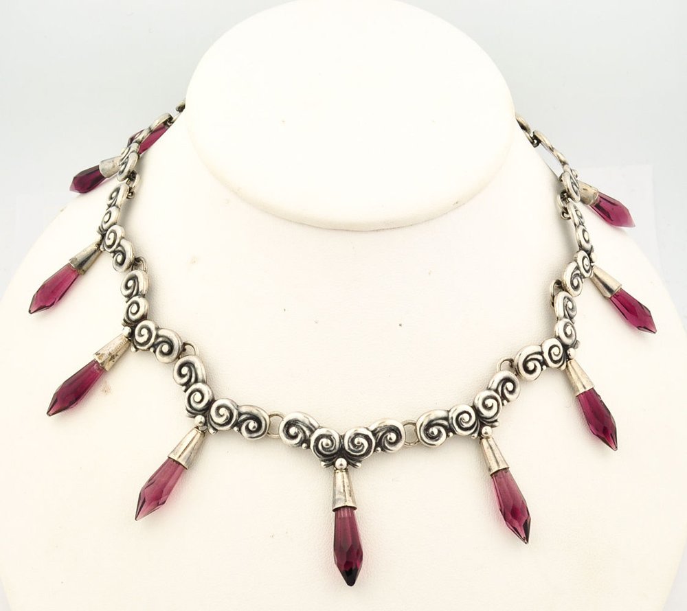 Rare Los Castillo Sterling Silver Amethyst Mexican (1 of 5)