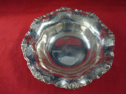Tiffany Sterling 11" fruit bowl engraved swags (1 of 5)