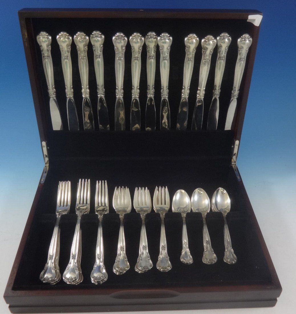 Chantilly by Gorham Sterling set for 12 (1 of 4)