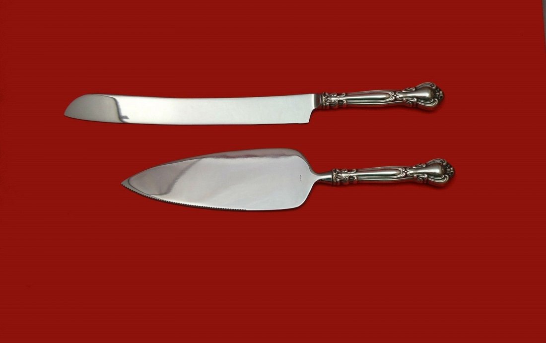 Chantilly by Gorham sterling wedding cake set (1 of 1)