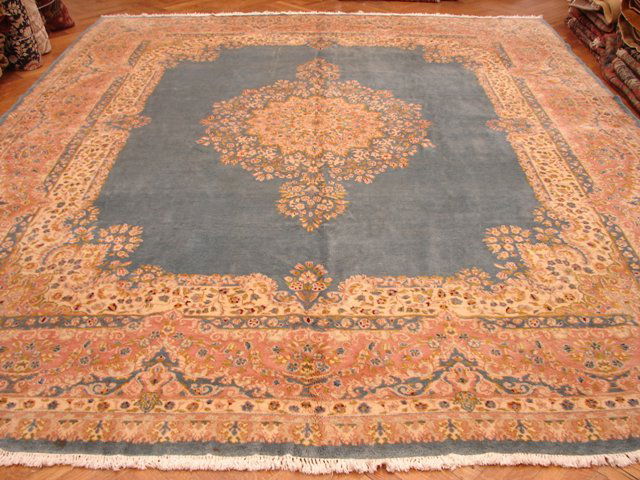 High knotted large 15'x12' Blue color Royal Persian (1 of 5)