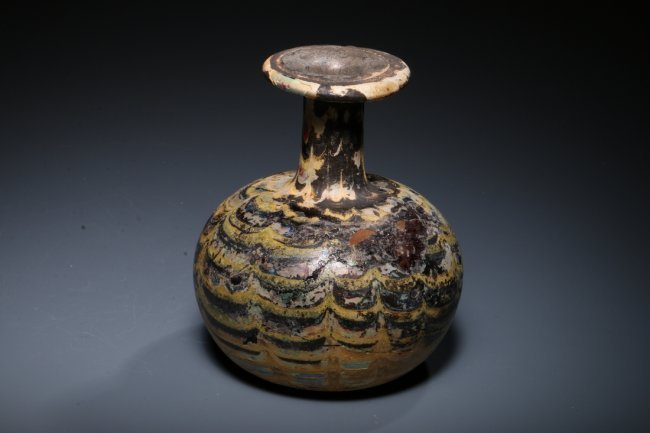 Roman Mosaic Glass Bottle – Circa 1st Century A.D. (1 of 6)