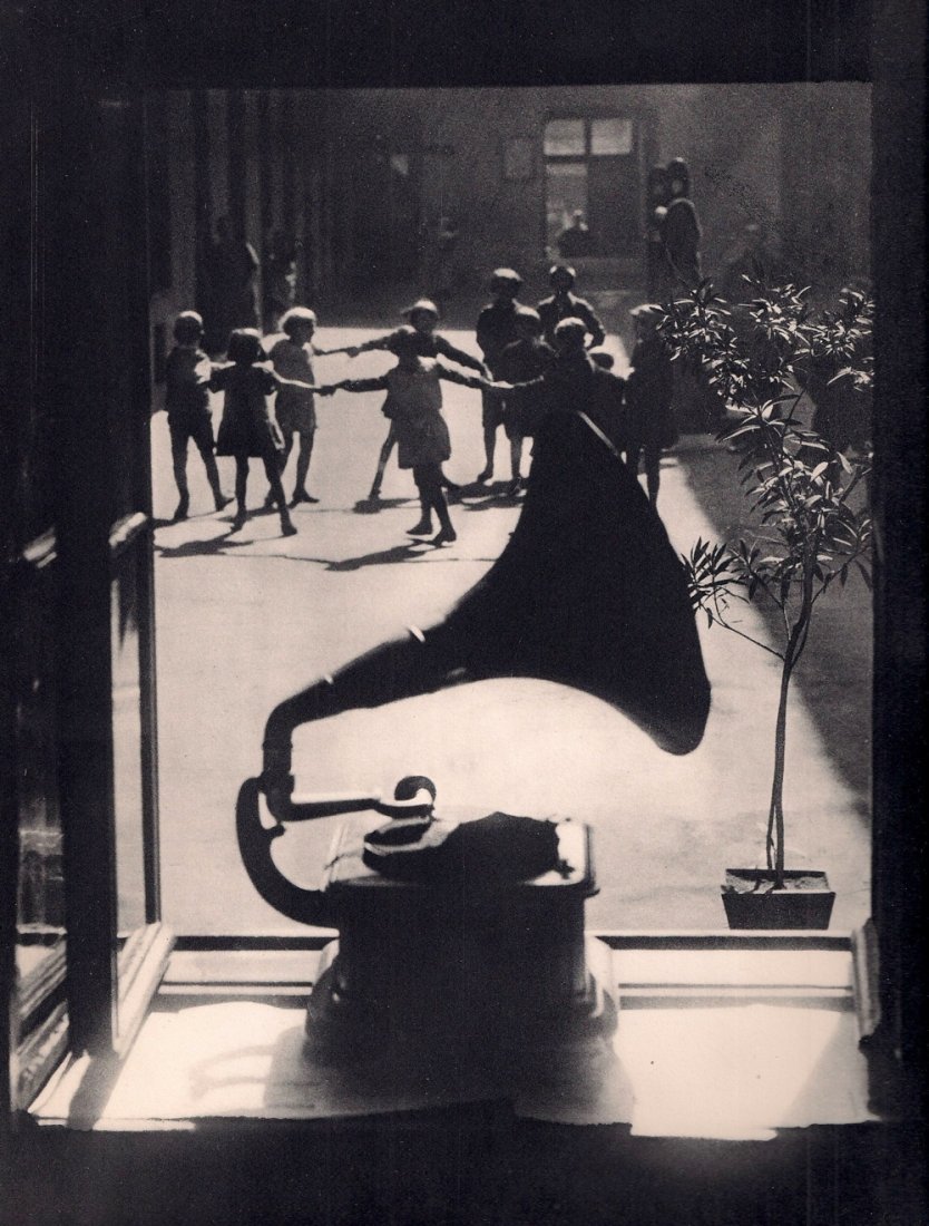 Muncaksi, Martin - Dancing to Victrola: 1932 Sheet-fed Gravure printed by Neogravure Company, France - Image size approx. 8"x 10"• Buyer Pays Shipping. • Ships From Florida • Items will ship to the Continental US at a flat rate of $15