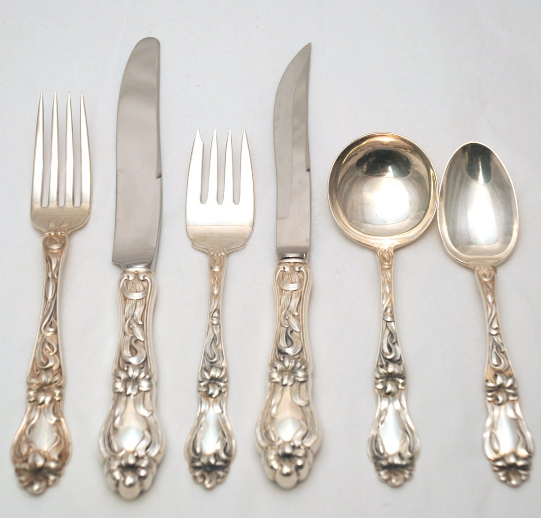 Lily by Frank Whiting Sterling Silver Set for 12 (1 of 5)