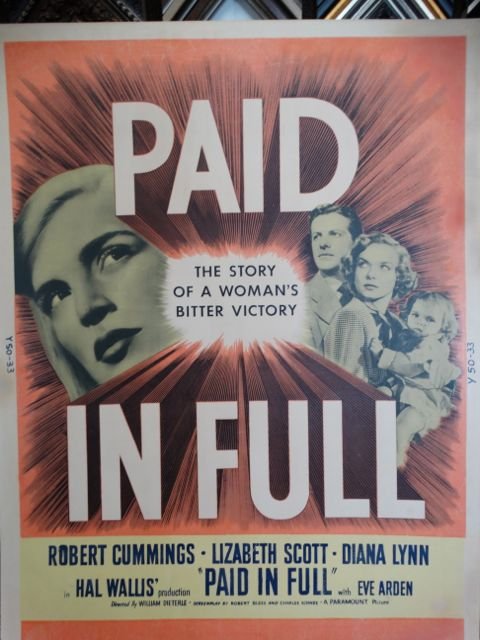 Movie Poster: “Paid in Full” AP440 (1 of 5)