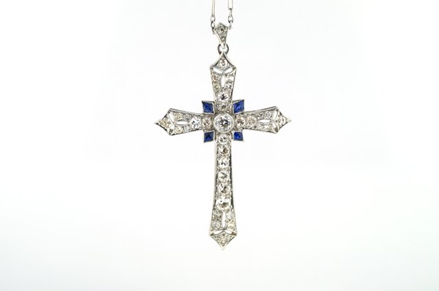 Art Deco Cross Pendant (1 of 4)