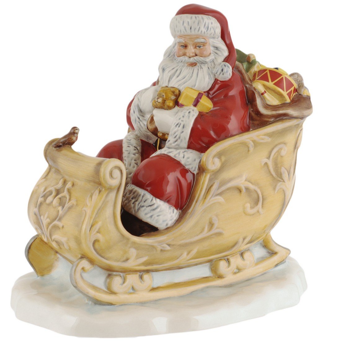 Royal Doulton Figurine Santa's Sleigh HN5689, H.: Royal Doulton Figurine Santa's Sleigh HN5689, H. 7.75", 2014 Flat rate shipping details: 1 item - $10 2 items - $15 3 items - $20 4 items - $25 5 items - $30 6+ items - $35