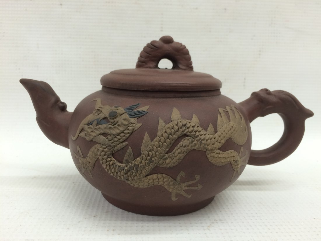 Ceramics Tea Pot with Dragon (1 of 4)