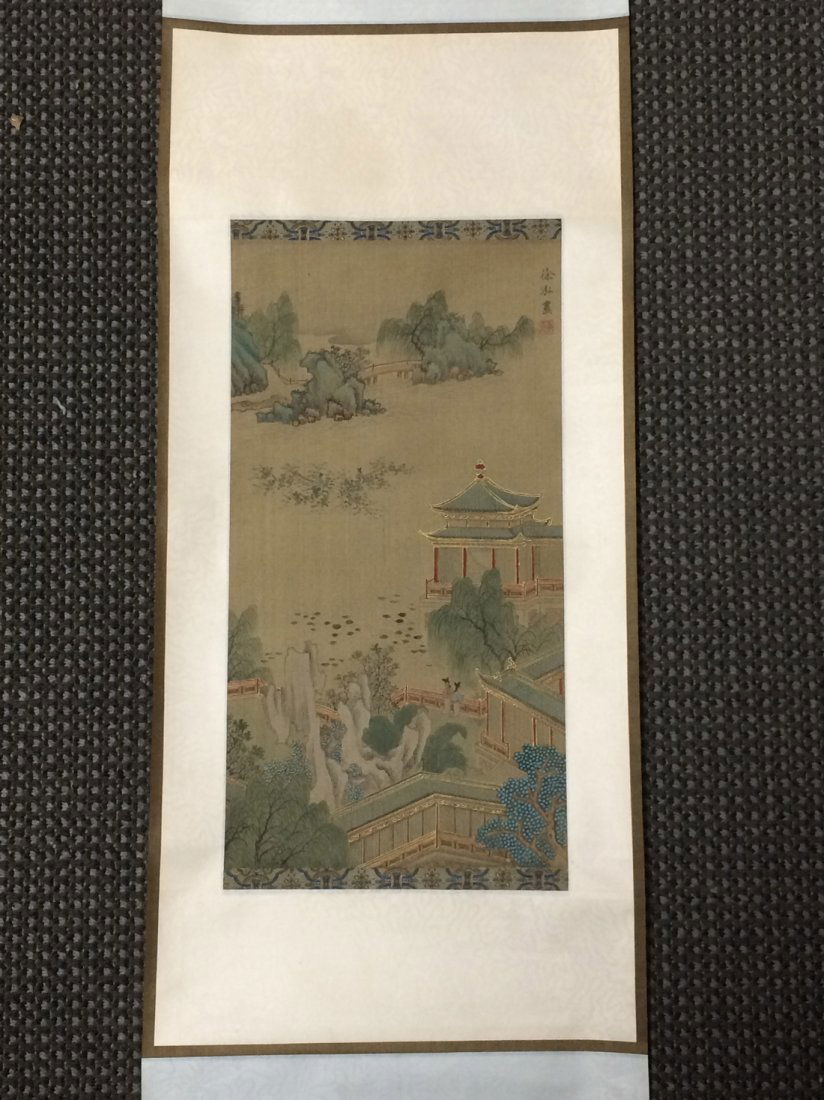 Silk Painted Scroll (1 of 5)