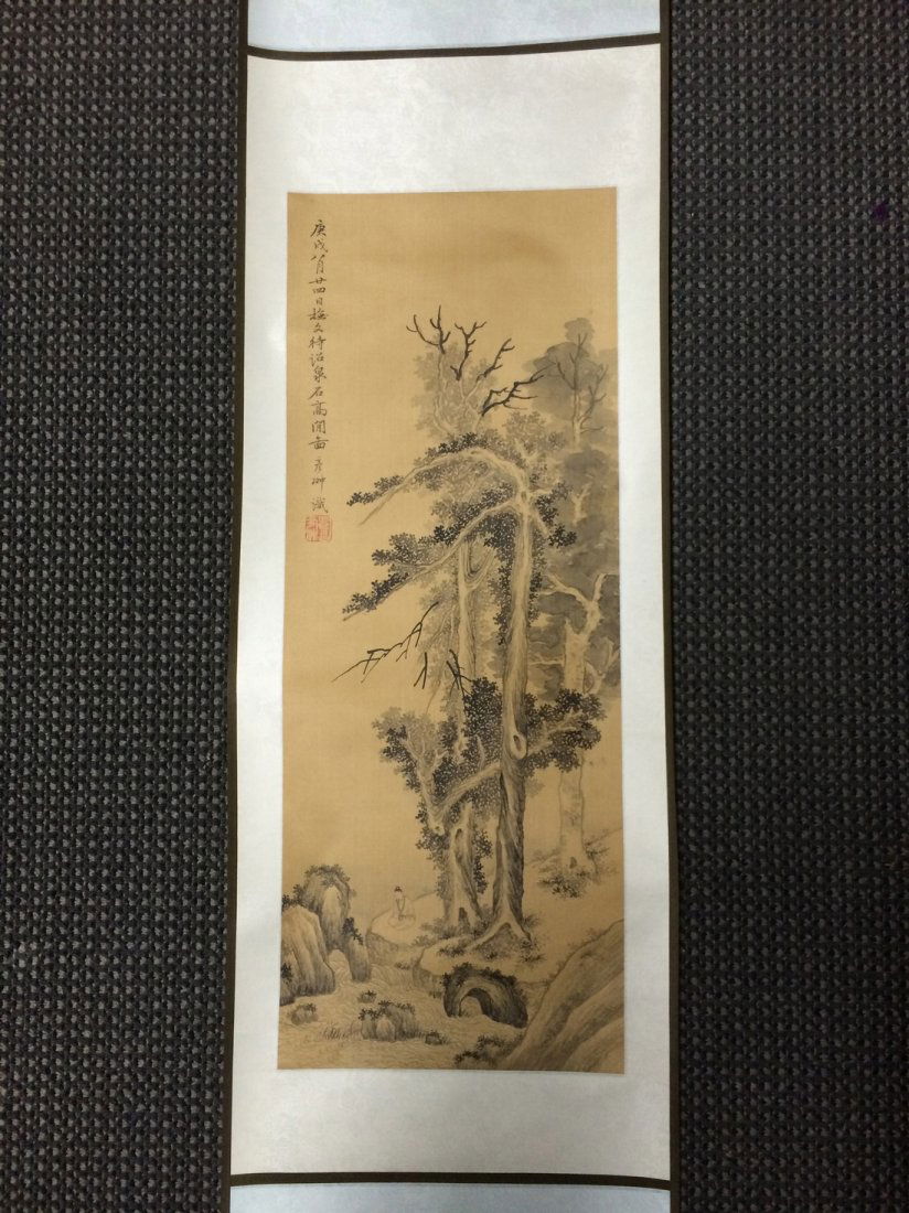 Silk Painted Scroll (1 of 7)