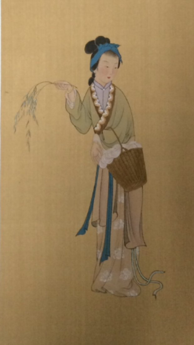 Silk Painted Scroll (1 of 4)