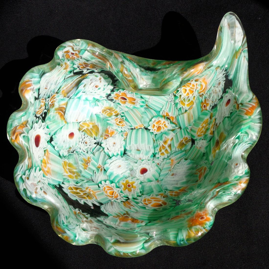 Fratelli Toso Murano Millefiori Mosaic Flowers Art (1 of 4)