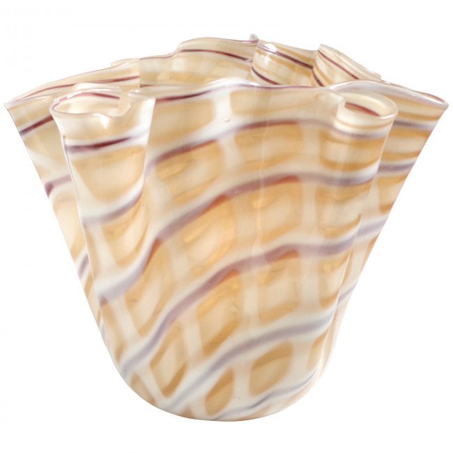 Archimede Seguso Murano 1952 Losanghe Fazzoletto Vase (1 of 4)