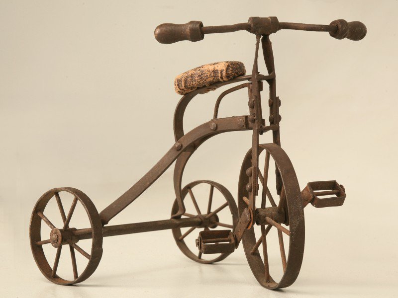 Vintage English Steel Toy Tricycle (1 of 7)
