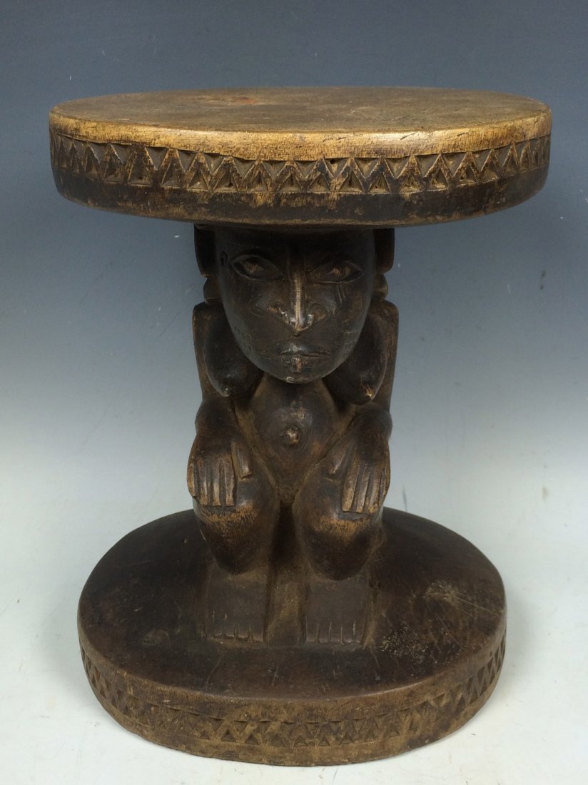 Carved Wooden Senufo Small Stool (1 of 6)