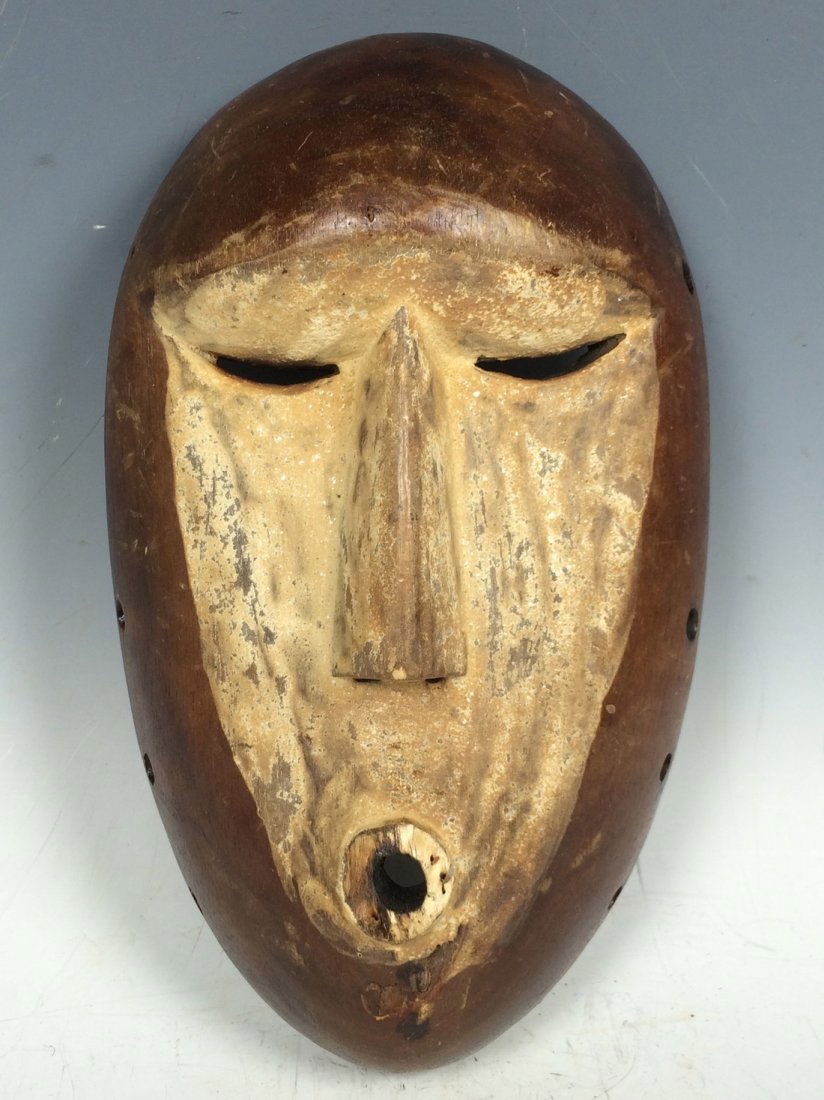 Carved Wooden Lega Passport Mask (1 of 4)