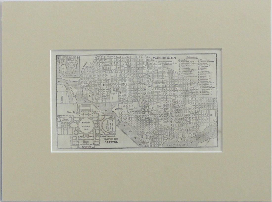 Map of Washington, DC, 1853 (1 of 3)