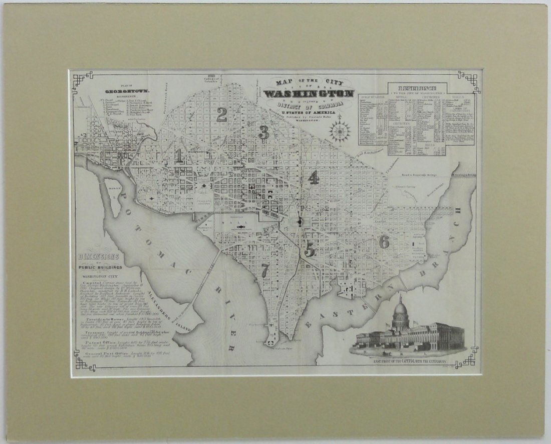 Map of Washington, DC, 1849 (1 of 6)