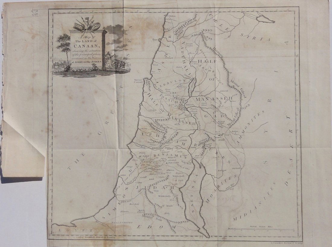 Map of Israel (Canaan), 1799 (1 of 6)