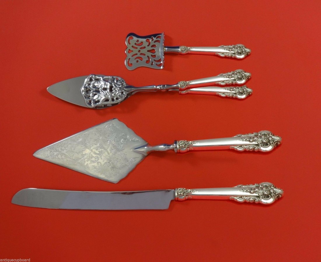 Grande Baroque by Wallace sterling 4pc dessert set (1 of 1)