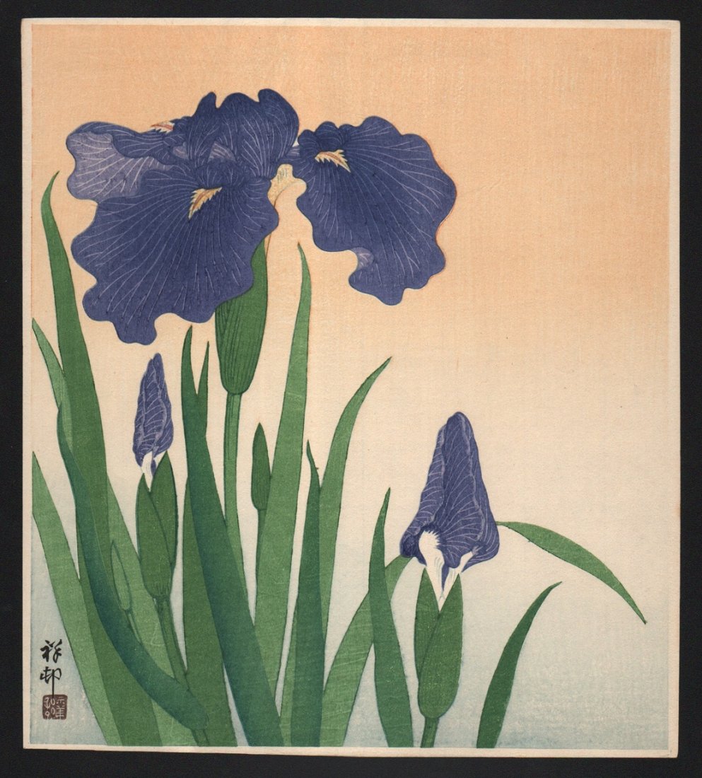 Original Japanese Woodblock Print by Koson (1 of 2)