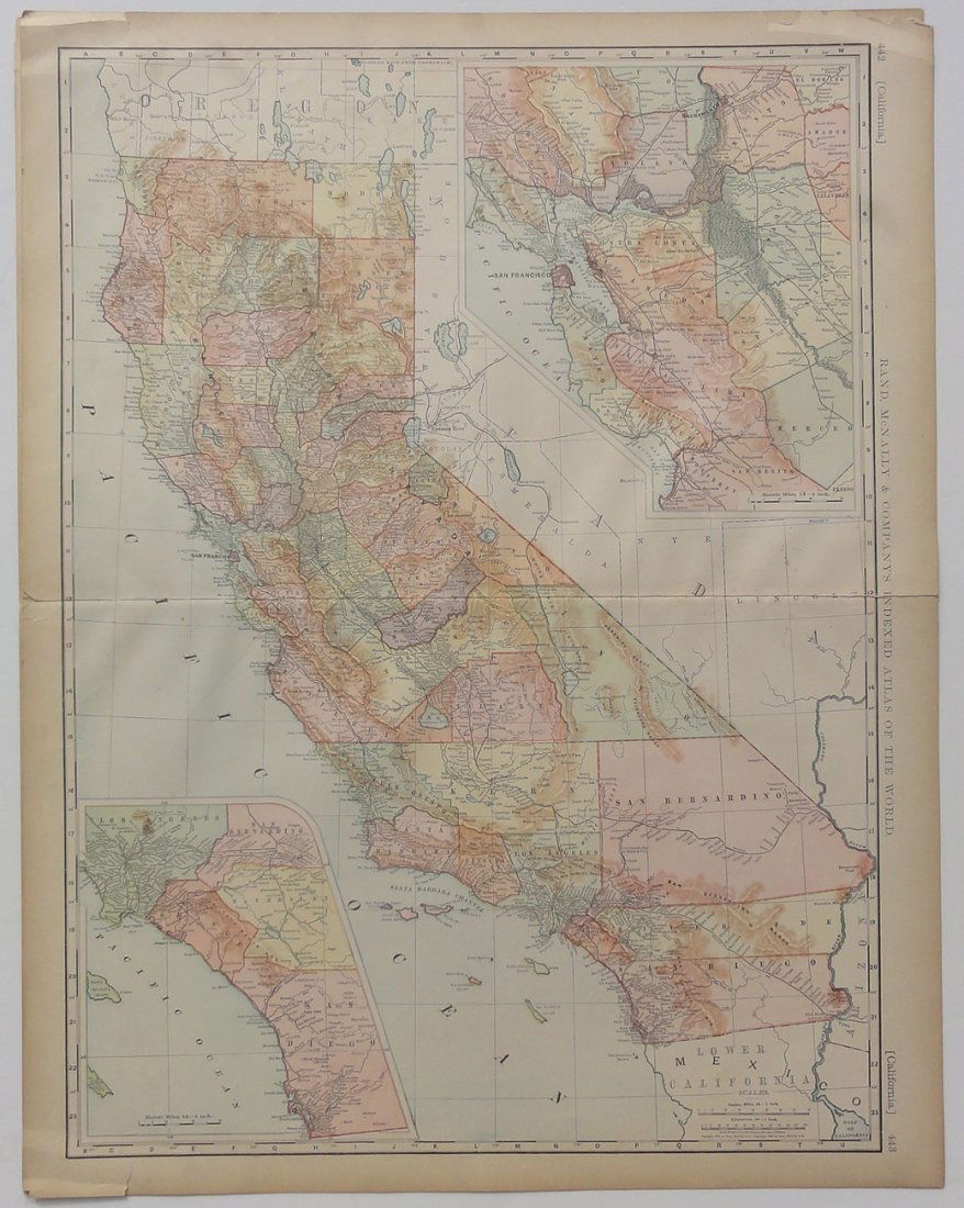 Map of California, 1899 (1 of 9)