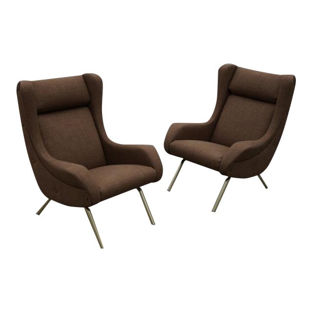 Pr. Zanuso Style Lounge Chairs (1 of 5)
