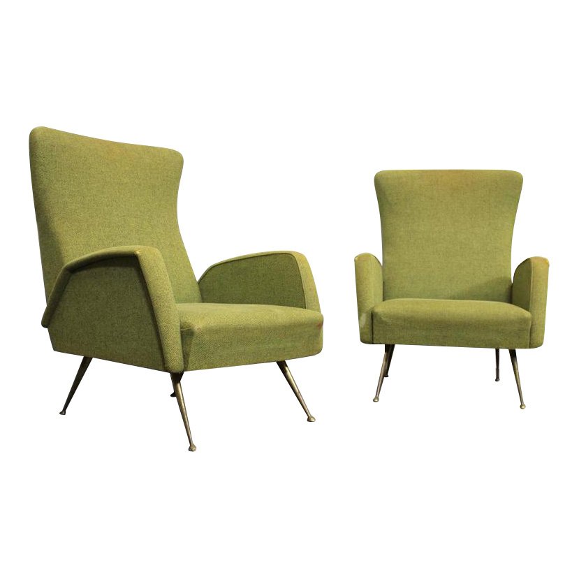 Olive Green Lounge Chairs (1 of 5)