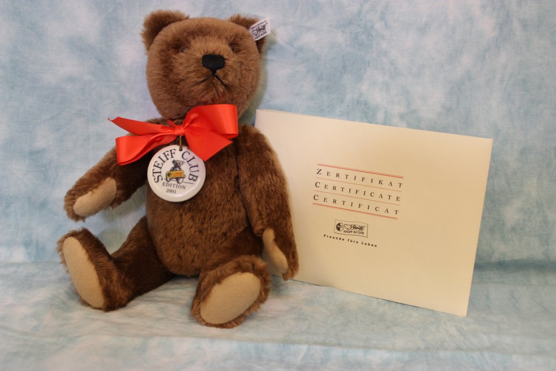 2001 LIMITED EDITION 13" Steiff Club Mohair Teddy Bear (1 of 5)