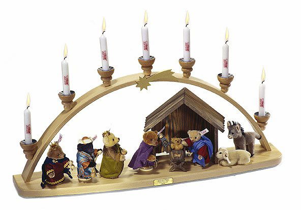 Large Steiff Christmas Schwibbogen Nativity Scene EAN (1 of 1)