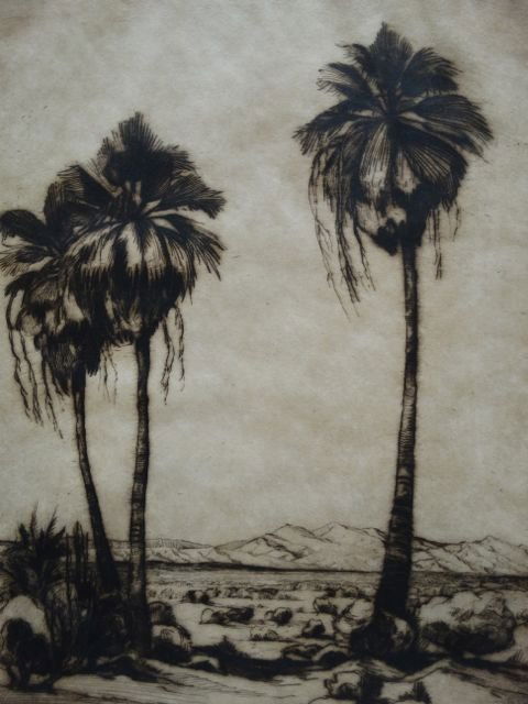 Desert Palms (lithograph) P811 (1 of 5)