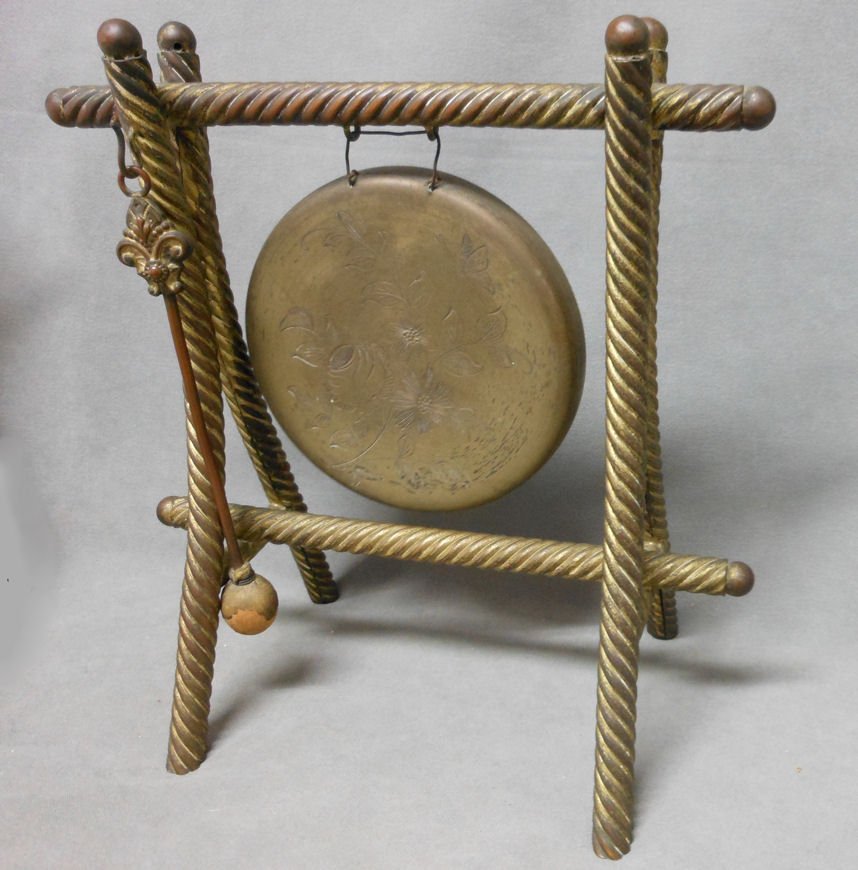 Antique Table or Servent Bell with Butterfly (1 of 5)