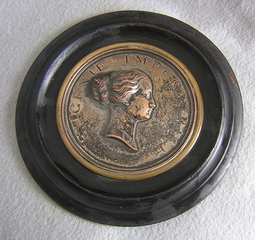 19thC Plaque of Empress Eugenie, Wife of Napoleon III (1 of 3)