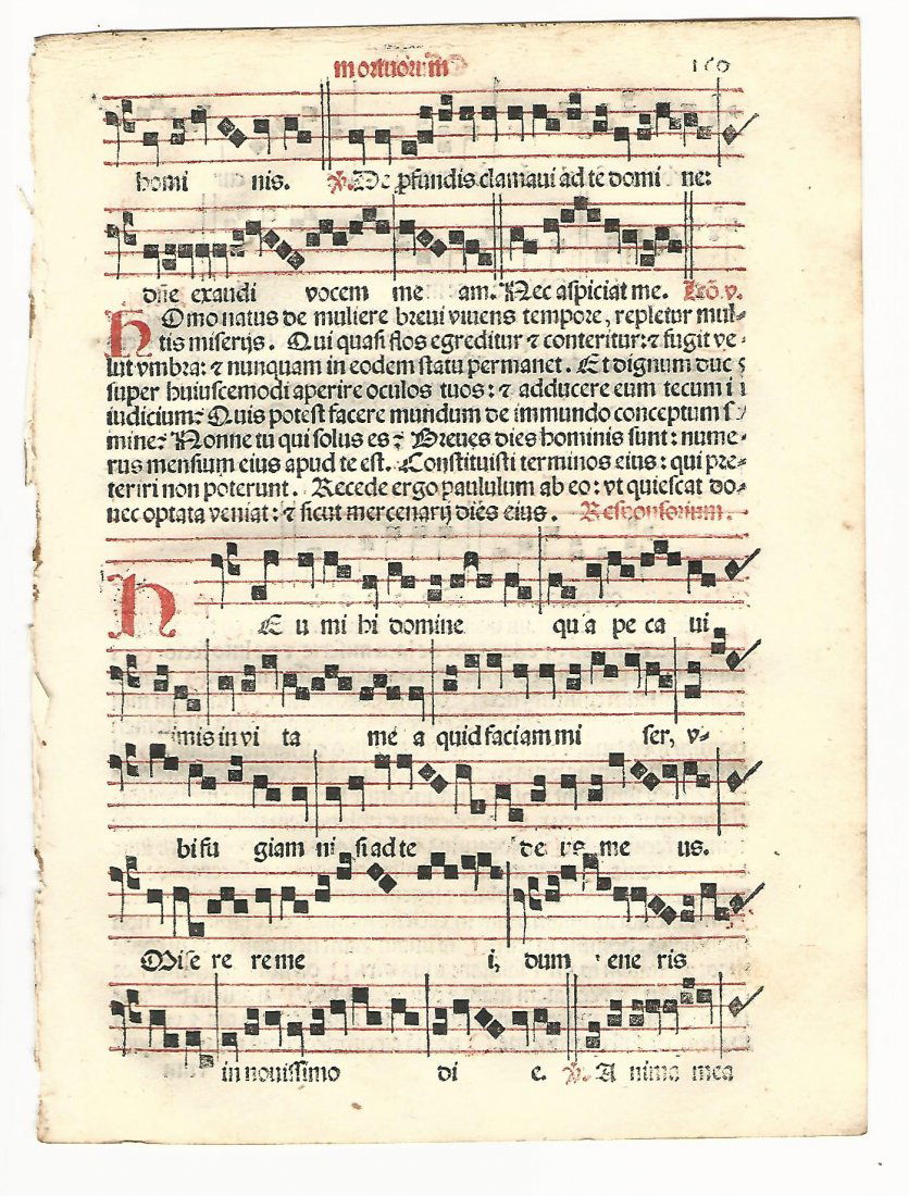 1567 Catholic Hymnal Leaf (1 of 1)