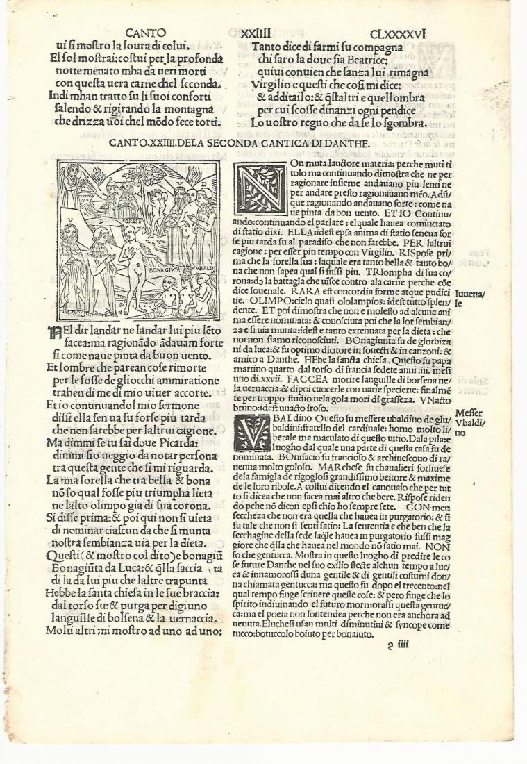 1507 Dante Leaf Woodcut Purgatory (1 of 1)