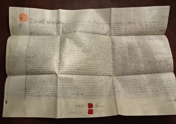 1883 Beautifully Penned Large Vellum Manuscript (1 of 1)