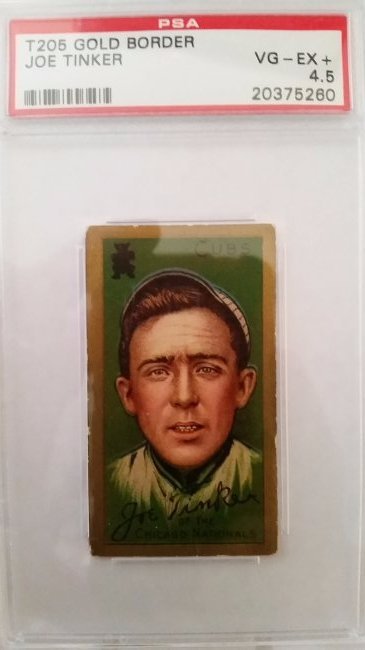 1911 Joe Tinker T205 t-205 PSA 4.5 Cubs baseball (1 of 1)