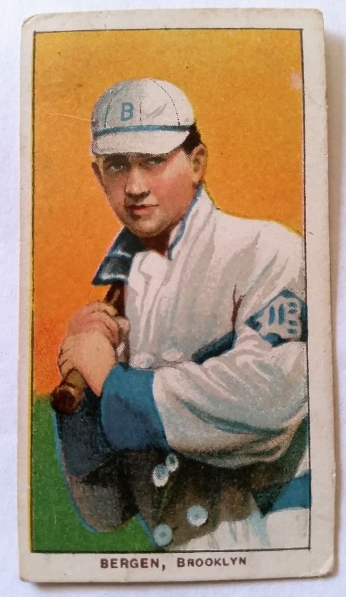 1909-11 T206 Bill Bergen Dodgers baseball (1 of 2)
